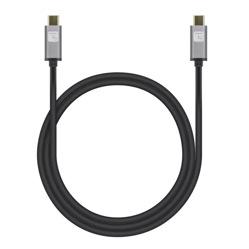 Techly ICOC-MUSB322-CM-010 Cavo USB 3.2 Gen 2, USB-C maschio, 1 m, nero