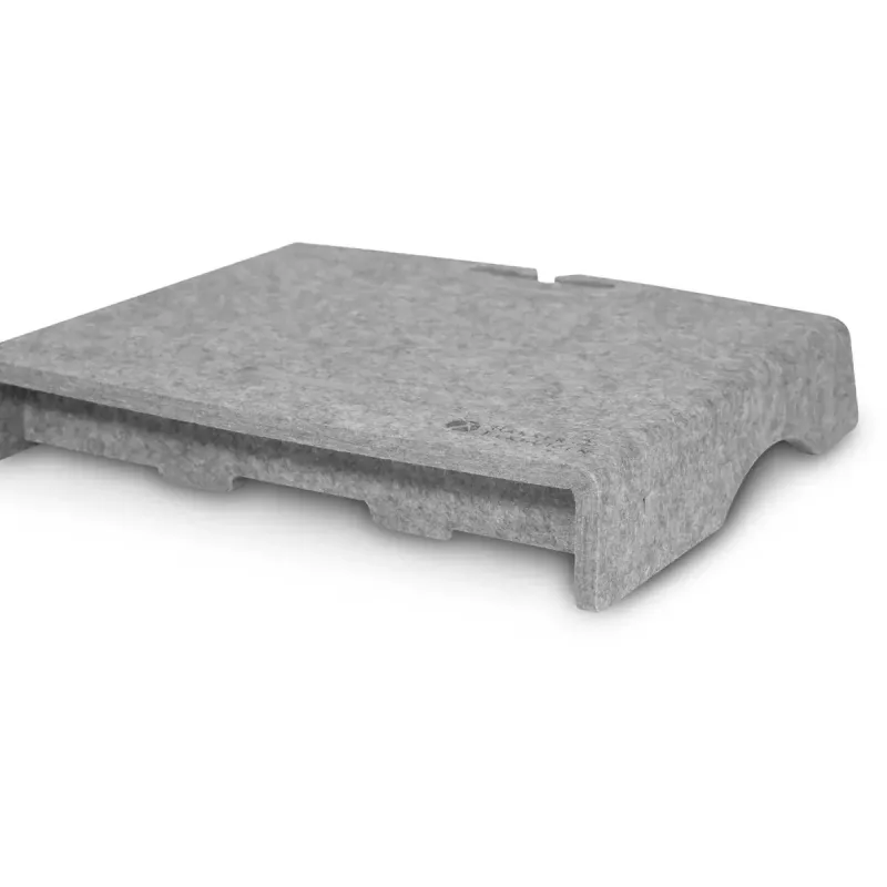 BakkerElkhuizen Q-Riser 50 Circular 76,2 cm scrivania grigio
