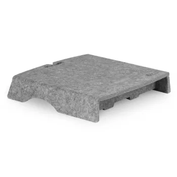 BakkerElkhuizen Q-Riser 50 Circular 76,2 cm scrivania grigio