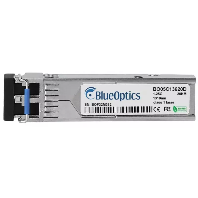 Modulo ricetrasmettitore in fibra ottica BlueOptics OM-SFP-GIGABIT-SINGLE-MODE-20-BO 20000 m