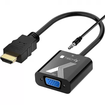 Adattatore convertitore Techly da HDMI a VGA con jack audio