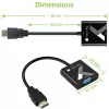 Adattatore convertitore Techly da HDMI a VGA con jack audio