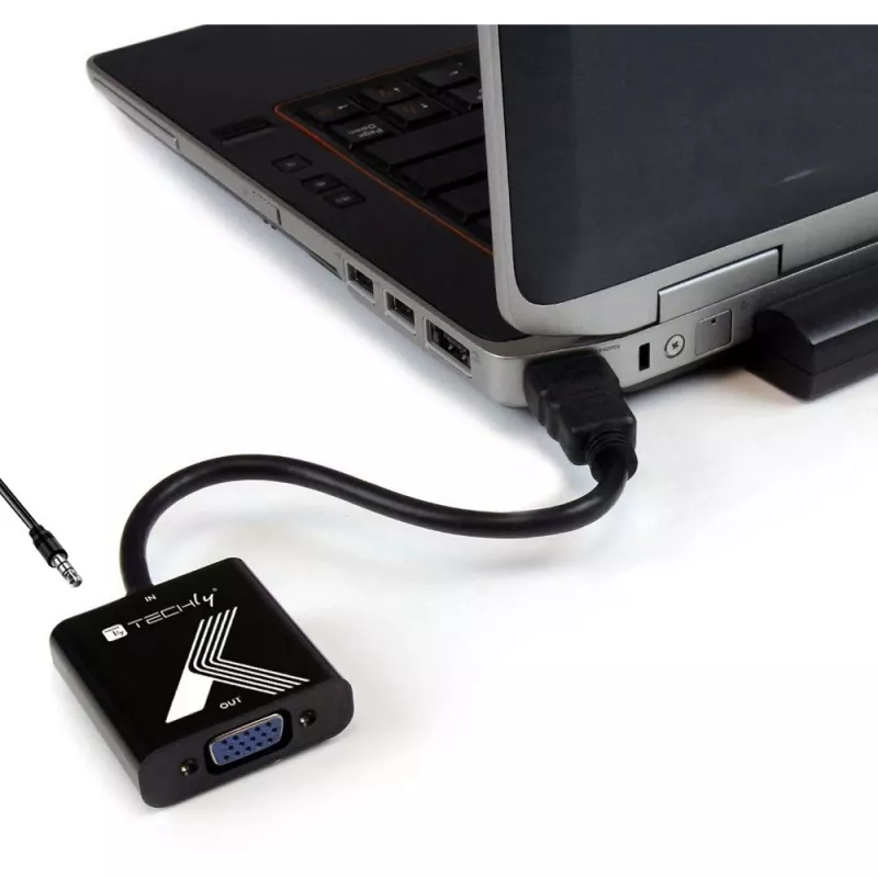 Adattatore convertitore Techly da HDMI a VGA con jack audio