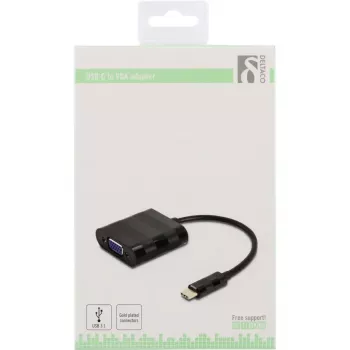 Adattatore per cavo video Deltaco USBC-VGA
