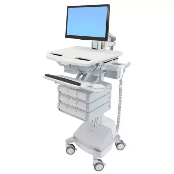 Carrello multimediale Ergotron StyleView alluminio grigio bianco
