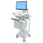 Carrello multimediale Ergotron StyleView alluminio grigio bianco