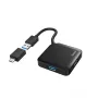 Hama hub USB, 4 porte, USB 3.2 Gen 1, 5 Gbit/s, incl. adattatore USB-C