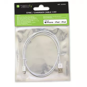 Techly ICOC APP-8WH1 cavo Lightning 1 m bianco