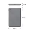 dbramante1928 re-charge - powerbank 5K Wireless - grigio, 5000 mAh, ricarica wireless, 3,87 V, grigio