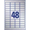 Etichette Heavy Duty Avery L6009-20 argento rettangolo arrotondato