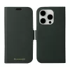 Custodia folio dbramante1928 New York per iPhone 15 Pro, tinta unita verde, 3 scomparti per carte