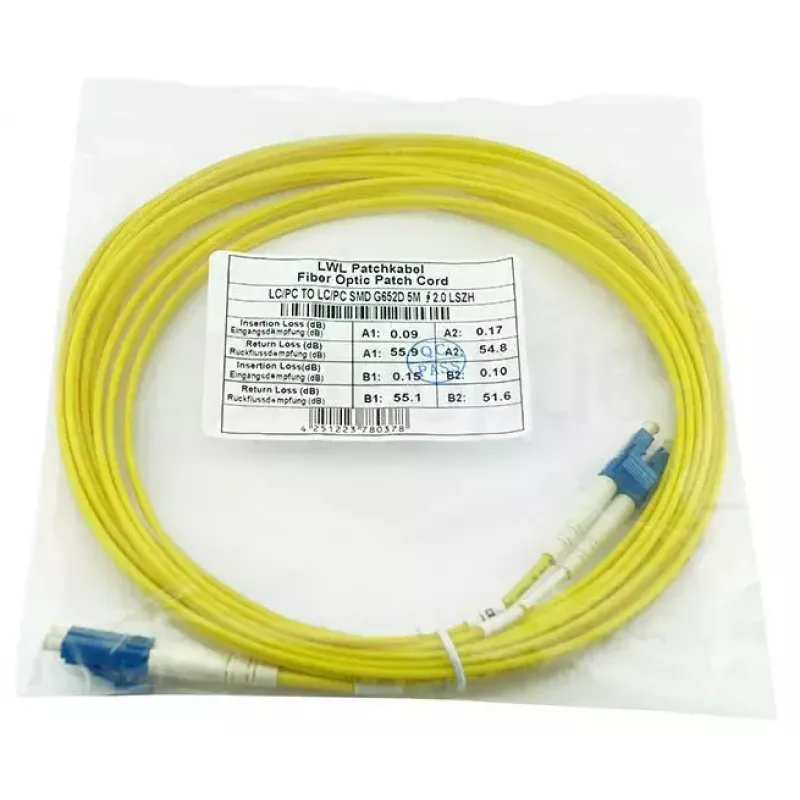Cavo in fibra ottica InfiniBand BlueOptics SFP3131BU5MK 5 m LC giallo