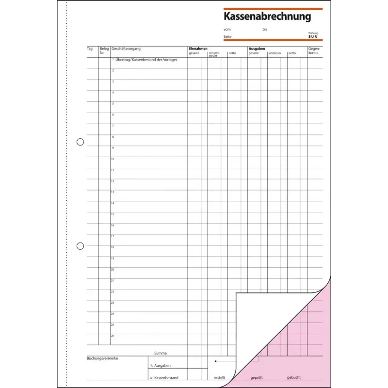 Carta per conti Sigel KG425