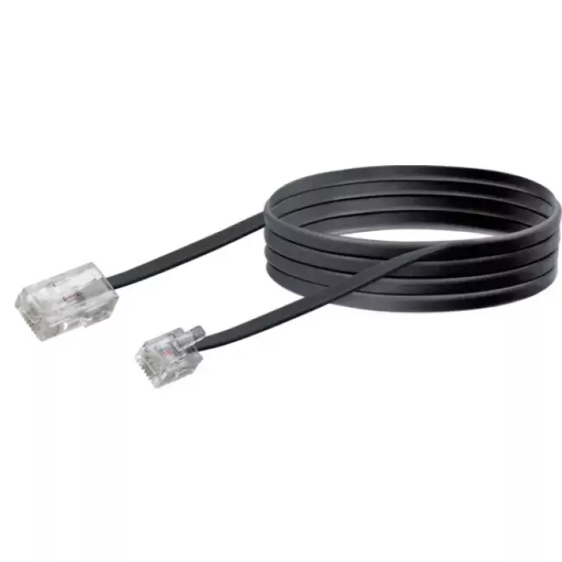 Cavo di rete Schwaiger 6,0 m RJ-11 - RJ-45 6 m nero