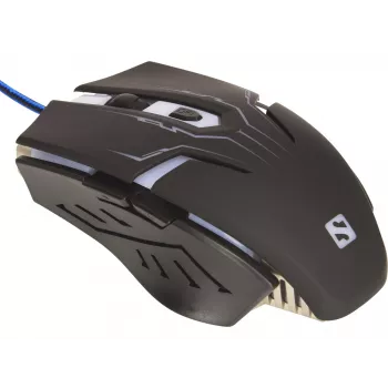 Mouse Sandberg Eliminator, per destrimani, USB Type-A, 2400 DPI, Nero
