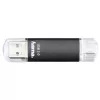 Hama Laeta Twin chiavetta USB 256 GB USB Type-A / Micro-USB 3.2 Gen 1 (3.1 Gen 1) nero