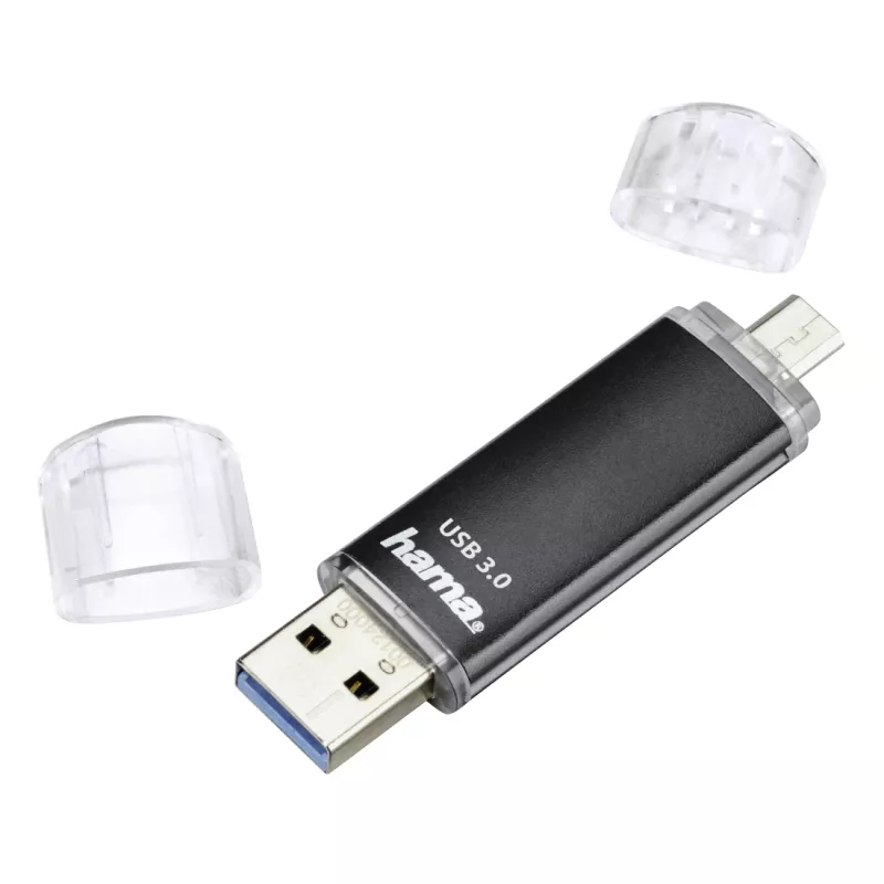 Hama Laeta Twin chiavetta USB 256 GB USB Type-A / Micro-USB 3.2 Gen 1 (3.1 Gen 1) nero