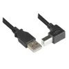Techly cavo USB 2.0 connettore A maschio / connettore B maschio angolare 1m ICOC U-AB-10-ANG