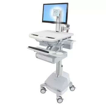 Carrello multimediale Ergotron StyleView alluminio grigio bianco