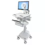 Carrello multimediale Ergotron StyleView alluminio grigio bianco