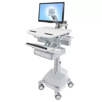 Carrello multimediale Ergotron StyleView alluminio grigio bianco