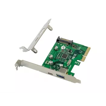 Conceptronic EMRICK scheda PCIe USB 3.2 Gen 2, 1 porta USB-C e 1 porta USB-A