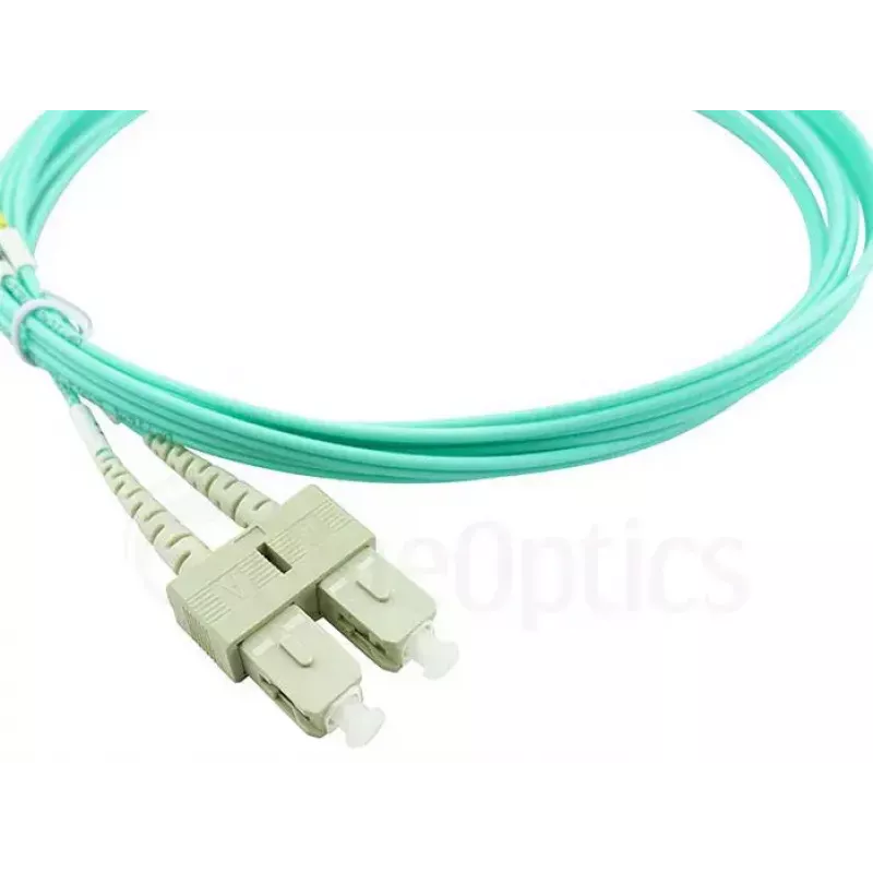 Cavo patch in fibra ottica duplex BlueOptics SC-SC OM3 2 metri 2 m maschio/maschio