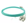 Cavo patch in fibra ottica duplex BlueOptics SC-SC OM3 2 metri 2 m maschio/maschio