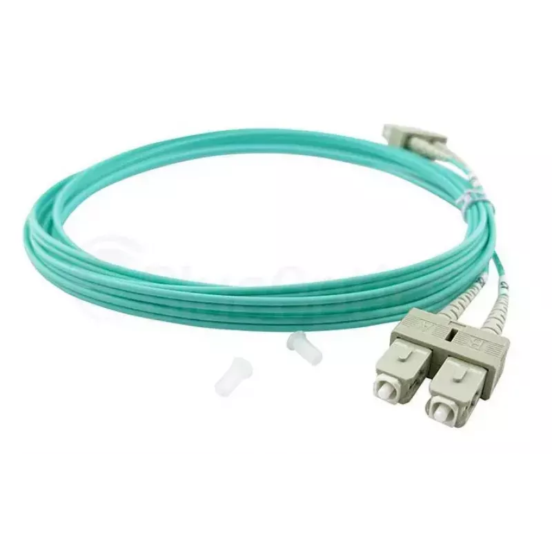 Cavo patch in fibra ottica duplex BlueOptics SC-SC OM3 2 metri 2 m maschio/maschio