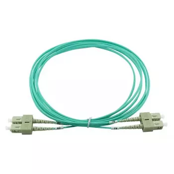 Cavo patch in fibra ottica duplex BlueOptics SC-SC OM3 2 metri 2 m maschio/maschio