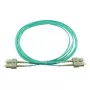 Cavo patch in fibra ottica duplex BlueOptics SC-SC OM3 2 metri 2 m maschio/maschio