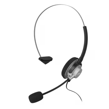 Hama 00201157 cuffie/headset con filo fascia per la testa ufficio/call center nero, argento