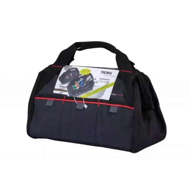 Borsa portautensili TROIKA TBG30/BK nero rosso telo catramato