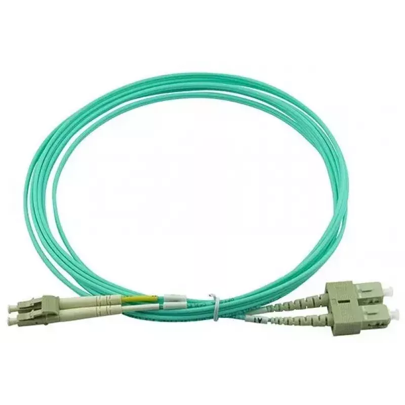 BlueOptics 055702T512000005M-BO Cavo patch in fibra ottica duplex (compatibile Corning), LC-UPC/SC-UPC, multimodale OM3 50/125 µm, 5 m
