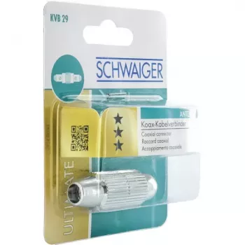 Connettore coassiale Schwaiger KVB29 531 argento metallo plastica
