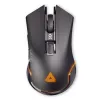 Lexip Ar18 – mouse gaming wireless con pattini in ceramica, per destrimani, ottico, RF Wireless + USB Type-A, 4800 DPI, nero