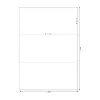 Etichette autoadesive MediaRange MRINK142 bianco 150 pz.