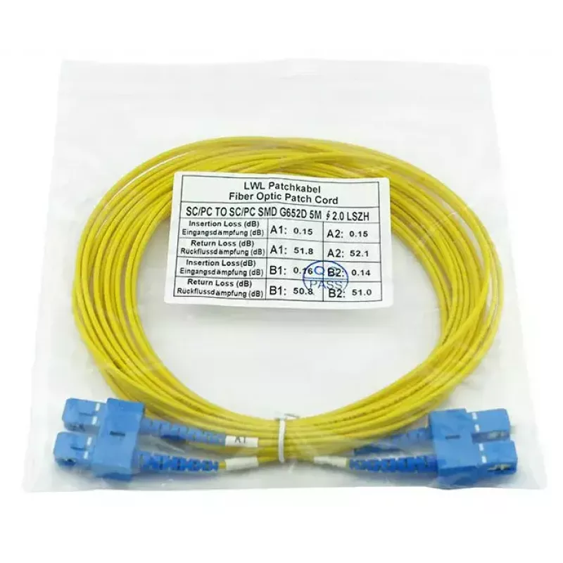 Cavo in fibra ottica InfiniBand BlueOptics SFP3232BU5MK 5 m SC giallo