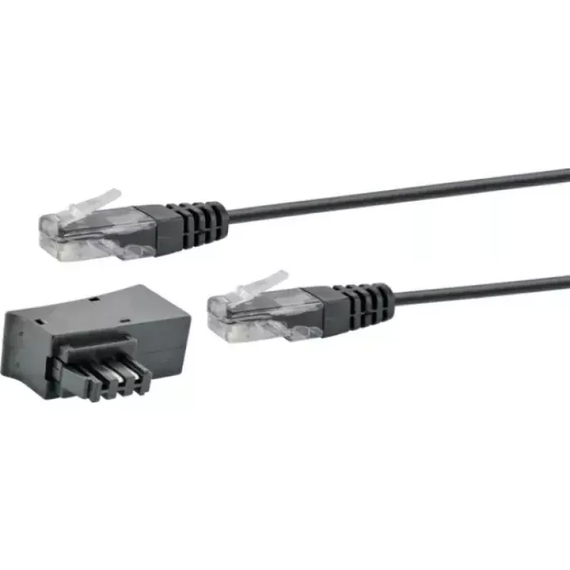 Cavo di rete Schwaiger TAL6731 533 RJ45 RJ45/TAE-F 3m nero