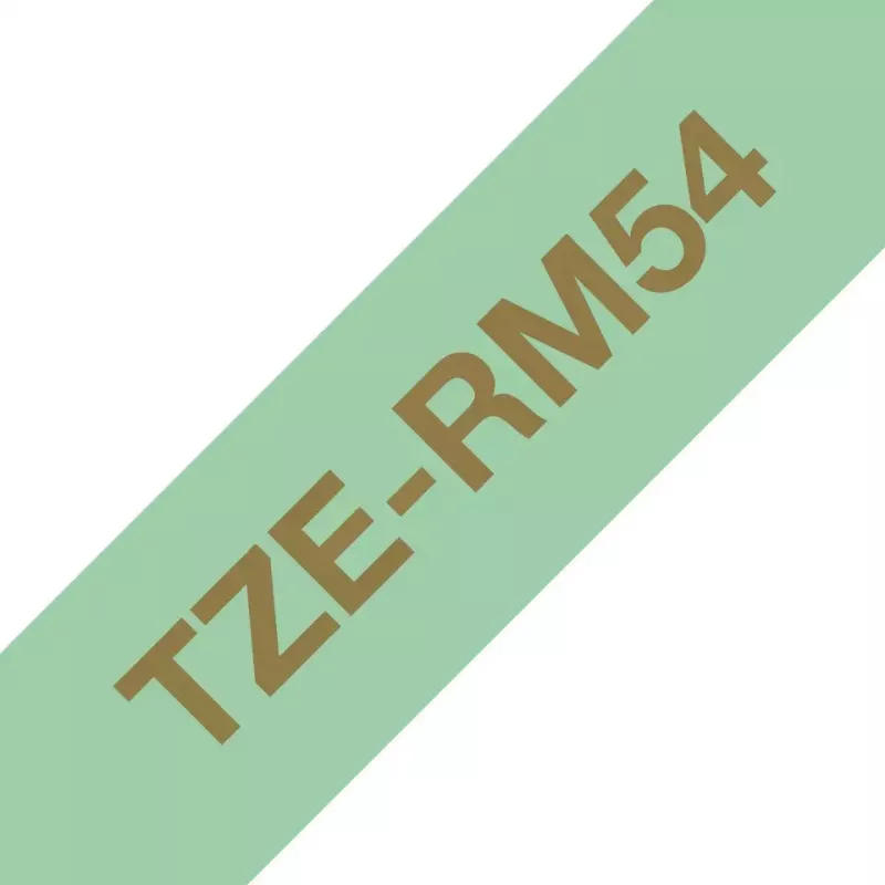 Brother TZE-RM54 nastro per etichettatura oro su menta