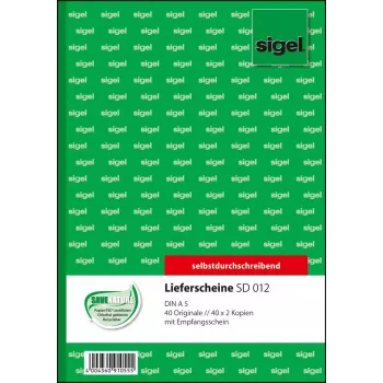 Modulo business Sigel SD012 verde A5 120 fogli