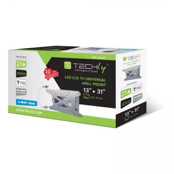Supporto da parete Techly 13-31 pollici per TV LED LCD inclinabile ICA-LCD 109