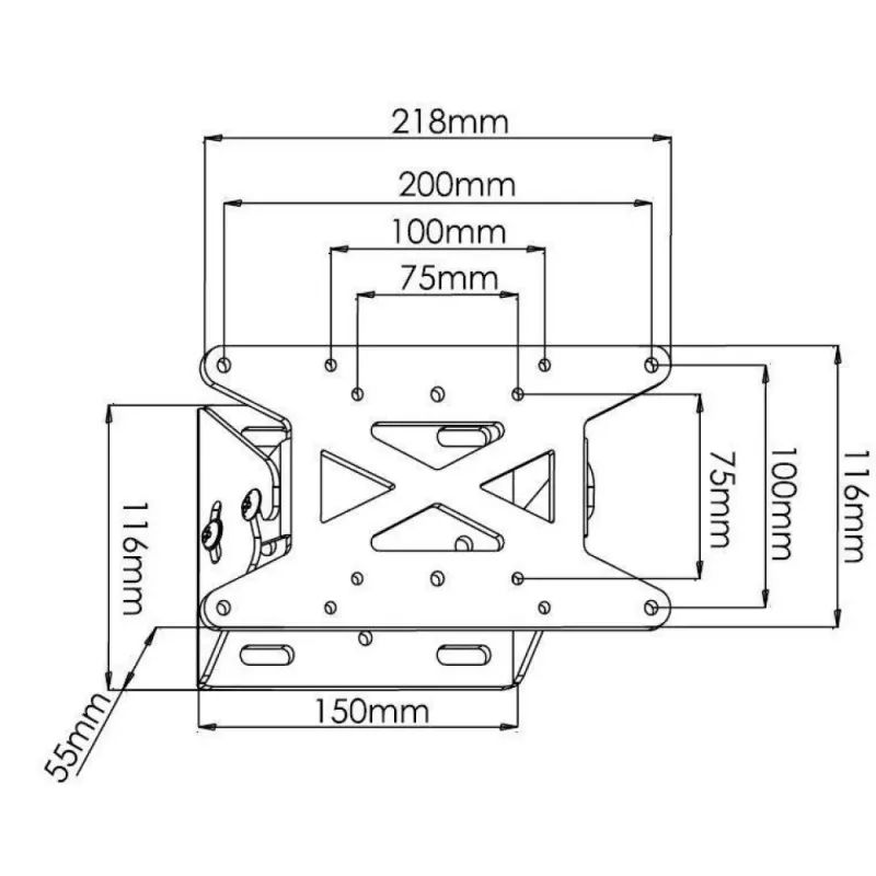 Supporto da parete Techly 13-31 pollici per TV LED LCD inclinabile ICA-LCD 109