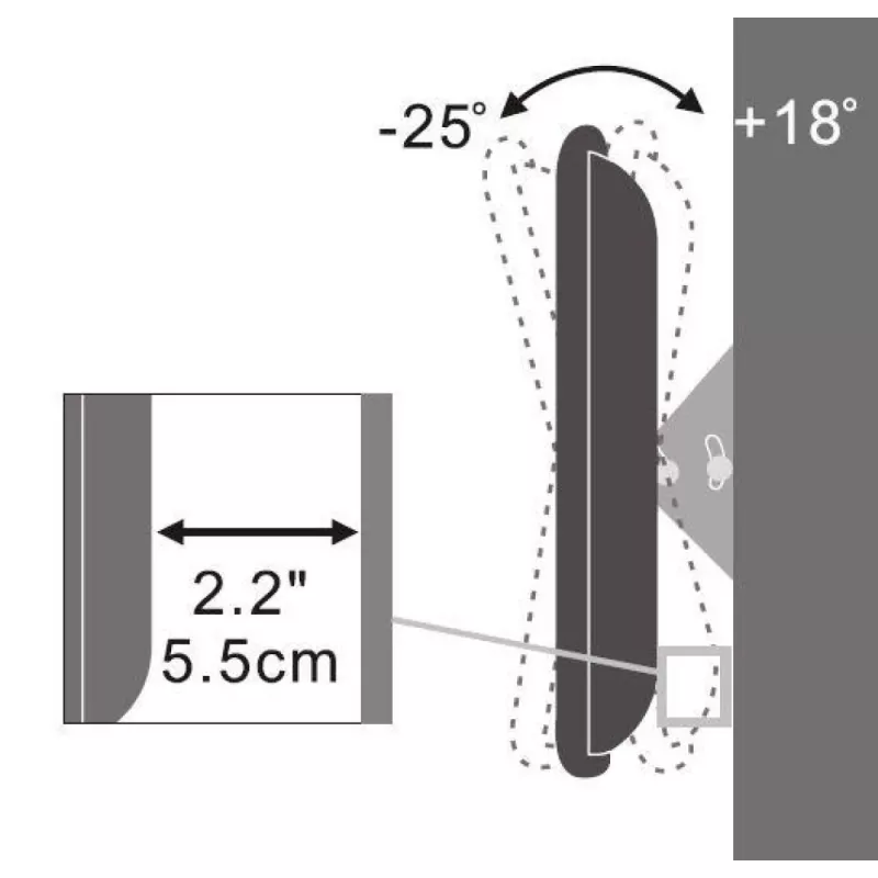 Supporto da parete Techly 13-31 pollici per TV LED LCD inclinabile ICA-LCD 109