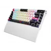 Tastiera meccanica da gaming ASUS ROG Azoth X — layout 75%, USB + RF Wireless + Bluetooth, RGB, poggiapolsi, nero/bianco