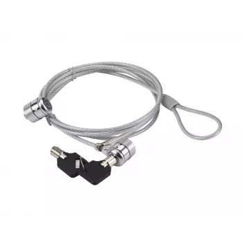 Lucchetto per laptop Conceptronic CNBSLOCK15T 1,5 m argento 2 chiavi