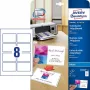 Avery Zweckform Quick&Clean C32028-10 Biglietti da visita fotografici lucidi, bianco, 220 g/m2, 10 fogli