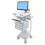Carrello multimediale Ergotron StyleView alluminio grigio bianco