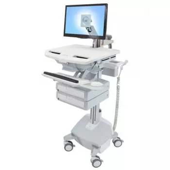 Carrello multimediale Ergotron StyleView alluminio grigio bianco