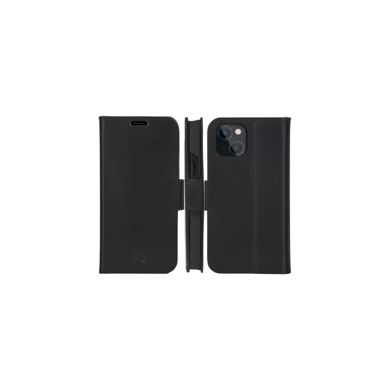 Custodia portafoglio dbramante1928 iPhone 13 mini nero 3 scomparti per carte